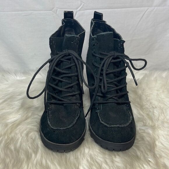 Circus By Sam Edelman Denver Black Suede Ankle Booties Sz 7.5 - Picture 3 of 7